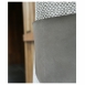 工藝圍裙 - 灰白色小格紋布 +灰色皮革